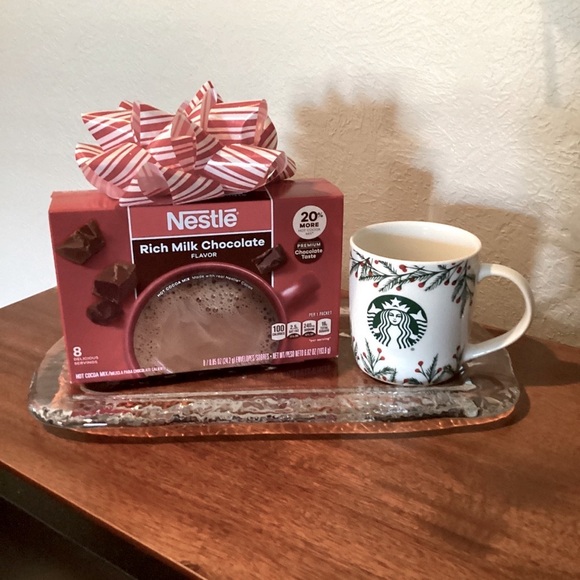 Starbucks 2020 Christmas Mermaid Holly Berry Garland Coffee Mug White Red Green - Picture 2 of 14